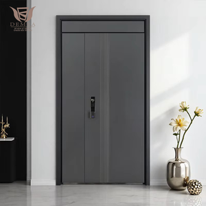 DEMEA <span class=keywords><strong>porte</strong></span> d'entrée en aluminium à rupture thermique moderne <span class=keywords><strong>porte</strong></span> principale extérieure étanche personnalisée pour Villa bureau appartement extérieur - Product Image 5