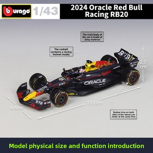 Bburago 1:43 Red Bull Racing RB20 # Modelo de Auto de Fórmula 1 <span class=keywords><strong>Perez</strong></span> Diecast 1:11 con Vitrina Acrílica para Coleccionistas, Regalo, Venta al Por Mayor - Product Image 3