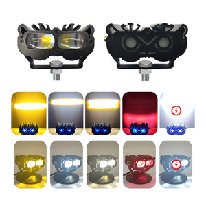 ไฟสปอร์ตไลท์รถจักรยานยนต์คราวน์ 12V LED ลำแสงคู่ รีโมทคอนโทรล ไฟสำหรับออฟโรด - Product Image 4