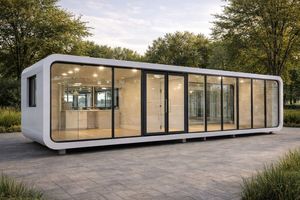 Casa Contenedor Cápsula de Lujo de 20 y 40 pies: Cabaña Prefabricada Modular Tipo Apple y Oficina Portátil Moderna - Product Image 6
