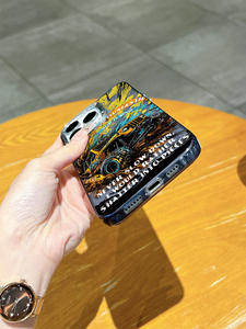 Coque de téléphone <span class=keywords><strong>pour</strong></span> <span class=keywords><strong>iPhone</strong></span> 17/16/15/14 ProMax, motif camion tout-terrain jaune, style graffiti, antichoc, accessoires mobiles - Product Image 5