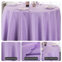 Nappe carrée personnalisable de 120 pouces en polyester pour mariage, banquet, fête, décoration, durable, imperméable, lavable