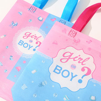 Sacs fourre-tout pour fête de révélation du sexe du bébé, sacs d'emballage pour bonbons et chocolats, vente en gros