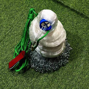 רשתות הטלה 12 רגל, רשת 1-1/2 אינץ' לדיג עם תחתית שרשרת, רשת דיג למי מלח, רשתות הטלה קלות לזריקה, פיתיון דיג - Product Image 1