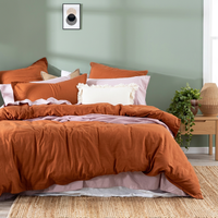 Parure de lit de luxe verte 100 % lin 200 fils/cm² écologique sur mesure pour la maison, l'hôtel et l'hôpital