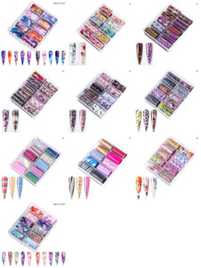 Popular 10 Colors Designer <strong>Transfer</strong> Rolls <strong>Nail</strong> Art <strong>Nail</strong> Foil for <strong>Nail</strong> Decoration Supplies - Product Image 2