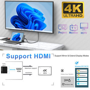 Nuevo Adaptador HDMI 4K con Puerto USB 3.0, Lector de Tarjetas, Carga PD de 100W, Convertidor, Estación de Acoplamiento Combinada para <span class=keywords><strong>Surface</strong></span> <span class=keywords><strong>Pro</strong></span> <span class=keywords><strong>8</strong></span> - Product Image 3