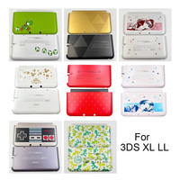 Cangkang perumahan bawah atas edisi terbatas untuk 3DS XL LL pengganti asli 3DSXL 3DSLL A E Casing luar penutup belakang Faceplate