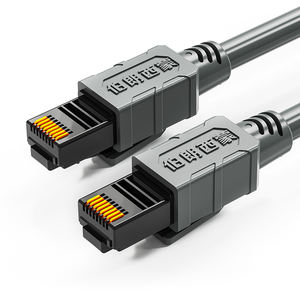 Muestra gratis negro Cat7 fábrica de cables a granel Cat7 Cable plano fábrica Cat7 Cable Ethernet 30m - Product Image 5