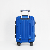 Valise trolley de luxe classique, simple et élégante, avec cadenas TSA, cadre en aluminium, coque rigide ABS+PC, 20 24 28, logo personnalisé