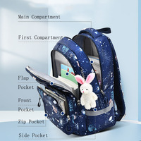 Sacs d'école en nylon personnalisés Ounier OEM pour sublimation, sacs à dos en polyester pour enfants et étudiants du primaire