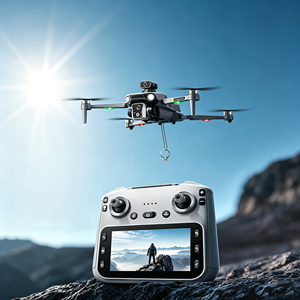 โดรน GPS ระดับมืออาชีพ Flight 20 Minutes K19 max พร้อมกล้อง 4K HD หน้าจอควบคุมระยะไกล ระบบป้องกันสิ่งกีดขวางแบบไร้แปรงถ่าน พับเก็บได้ - Product Image 1