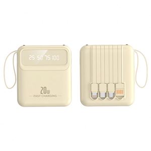 Mini Banco de Energía Portátil con Cable Integrado, Certificado 3C, Gran Capacidad 20000mAh, Fuente de Alimentación Móvil Transfronteriza, Regalo con Logotipo Personalizado - Product Image 5
