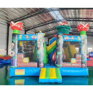 Château gonflable commercial en PVC <span class=keywords><strong>pour</strong></span> enfants avec toboggan, aire de jeux gonflable, château gonflable, parc d'attractions gonflable avec toboggan - Product Image 2