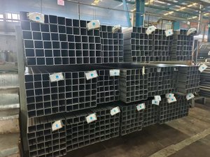 Pipa logam persegi galvanis gulung panas pipa baja las bersertifikasi JIS untuk struktur dilapisi seng dengan panjang 6m - Product Image 3