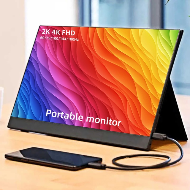 Factory Price 10.5-25 Inch Portable Monitor 2K 4K FHD 180Hz Dual Screen Gaming Portable Monitor for Laptop PC