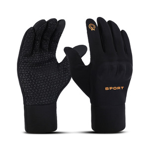 Gants de cyclisme à doigts entiers, compatibles avec écran tactile, imperméables, coupe-vent, doublés de polaire, chauds, pour sports de plein air, unisexes, pour adultes - Product Image 4