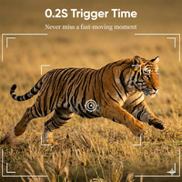 Caméra de chasse solaire 4G LS VISION 6MP à double objectif avec détection de mouvement IA 180° °   Vision nocturne à large champ de vision IP66
