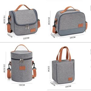 Nouveau design, sac isotherme personnalisé pour l'insuline, avec logo, fin, en toile, promotionnel, pour pique-nique, livraison de nourriture, vin, glace, déjeuner - Product Image 2
