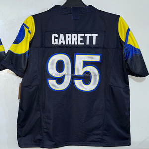 Maillot de football Puka Nacua style tendance 2026 pour hommes, brodé, Myles Garrett, Matthew Stafford, Davante Adams, Jared Verse, tailles S-3XL - Product Image 2