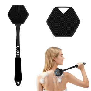 <span class=keywords><strong>Spazzola</strong></span> Esfoliante <span class=keywords><strong>per</strong></span> Doccia a Doppia Faccia con Logo Personalizzato, 14,96 Pollici, Scrubber <span class=keywords><strong>per</strong></span> il Corpo in Silicone con Manico Lungo - Product Image 1