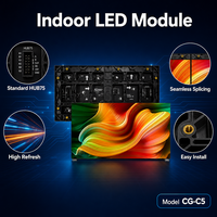 Módulos LED para Interiores P1.25 P1.53 P1.86 P2 P2.5 P3 P4 4K HDR10 DCI-P3 95% Pantallas LED Comerciales