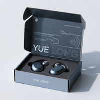 Emballage de casque électronique 3C recyclé imprimé personnalisé avec impression de logo couvercle et fond de boîte d'emballage de produits électroniques