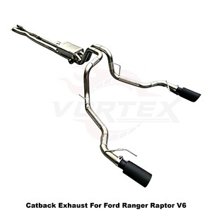 ระบบท่อไอเสีย Vortex Performance สำหรับ Ford Ranger Raptor V6 ปี 2024 แบบไม่มีวาล์ว  ชุดแต่งท่อแคทแบ็ก - Product Image 2
