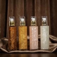 Huile corporelle en gel hydratante et nourrissante en gros, plusieurs saveurs et parfums, lotion scintillante parfumée sous marque privée