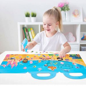 Interesante Regalo Infantil, Insectos, Animales del Océano, Dinosaurios, Vehículos, Espacio, Pegatinas 3D, Rompecabezas Magnético para Niños - Product Image 2