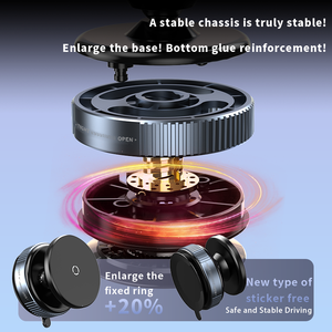 Support de téléphone magnétique universel pour voiture à adsorption sous vide en <span class=keywords><strong>verre</strong></span> stable, rotation à 360°, pour dropshipping 2025 - Product Image 5
