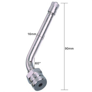 Válvula Tr545d de 44 mm sin cámara, de latón, para neumáticos de camión y autobús, con conexión americana. - Product Image 3