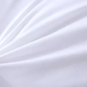 70gsm 80gsm 90gsm 100% polyester white micro fiber fabric for home textile pillowcase, quilts