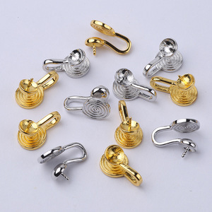Clip-on <b>Earrings</b> Pearl Ball Shape Copper Material Claw Setting Everyday Wear Spring 2024 Yiwu Origin - Product Image 2