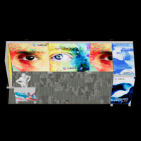 Stand d'exposition modulaire 6*3M, affichage multi-faces éclairé avec mur d'images géant et boîte à lumière supérieure, cube portable pour salon professionnel