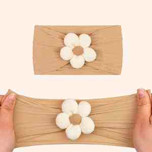 Small Flower Jacquard Nylon Cross-Border <b>Baby</b> <b>Headband</b> Protective Hair Accessories for Boys Girls Chimney Door Covering for <b>Baby</b> - Product Image 3