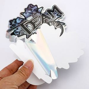 Accessoires de mode en PET de forme irrégulière, imprimés UV personnalisés, holographiques, imperméables, durables et écologiques - Product Image 4