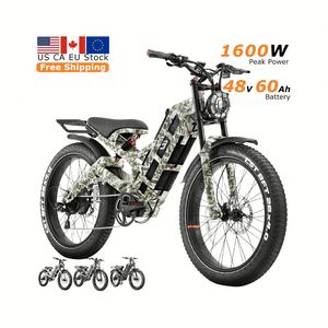Vélo Eahora Romeo Pro pour adultes, moteur 1200W, batterie lithium amovible 48V 60Ah, pneus larges 26"x4", capteur intelligent, jusqu'à 34MPH - Product Image 3