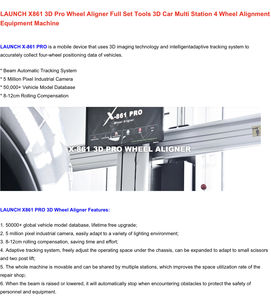 Orijinal lansmanı X-861pro otomatik izleme 3D tekerlek Aligner dört lansmanı tekerlek hizalama makinesi - Product Image 4