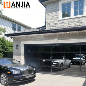 Porte de <span class=keywords><strong>garage</strong></span> sectionnelle isolée en aluminium coupe-vent 16x7, panneaux entièrement en aluminium - Product Image 3