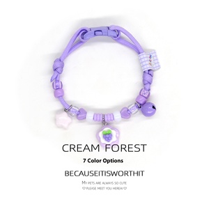 Campanello regolabile in materiale plastico per <span class=keywords><strong>collo</strong></span> simpatico gatto cane impronta stampata semplice colore accessorio per abbigliamento per animali con collare per animali domestici - Product Image 5