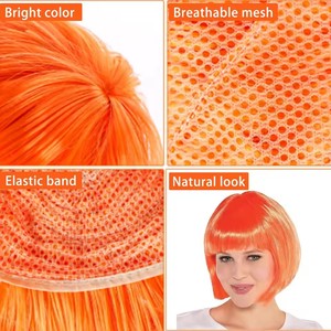 <span class=keywords><strong>Perruque</strong></span> de fête disco néon HLC ODM pour femmes et filles, perruques courtes néon pour Halloween, enterrement de vie de jeune fille, décorations - Product Image 5