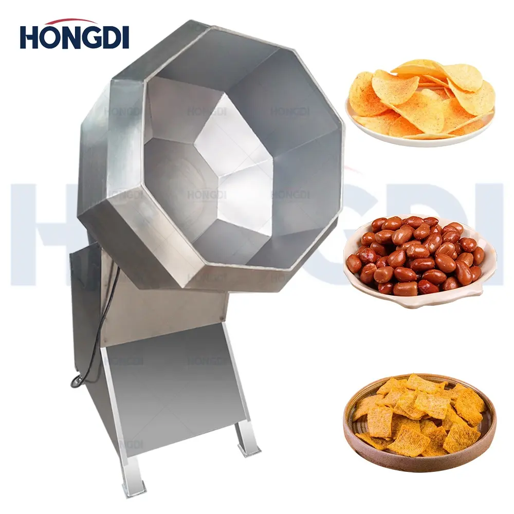Puffed food mixer Candy stainless steel octagonal coating machine