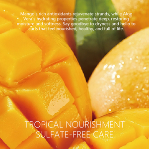 Champú MEVOV Mango & Potent Aloe Sin Sulfatos 250ml - Cuidado Capilar Voluminizador y Definidor de Rizos para Cabello Seco y Dañado - Product Image 4