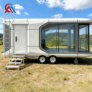 Casa Capsula Spaziale Modulare di Design Futuristico di Alta Gamma con Camera da Letto, Casa Triangolare a Capsula Spaziale per Villa - Product Image 1
