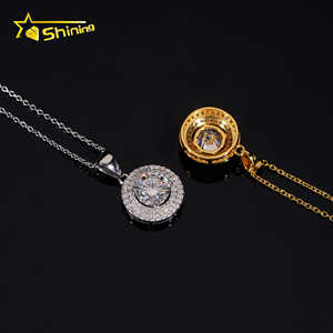 Collana di ciondoli di alta gioielleria GRA certificata 925 <span class=keywords><strong>argento</strong></span> Pass diamante Tester <span class=keywords><strong>D</strong></span> VVS Moissanite collana pendente donne feste regali - Product Image 6