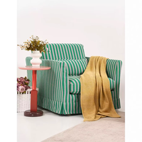 Fauteuil de salon moderne pivotant et serein, design luxueux, écologique, meubles Qualihome, matériau en panneau de bois