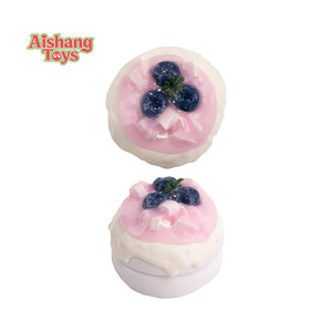 Juguete Antiestrés Divertido de Silicona de Grado Alimenticio con Forma de Mini Pastel de Queso y Arándanos, Estilo 2026, para Niños - Product Image 3