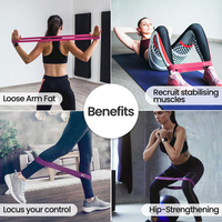 Banda elástica de látex con Logo de China, Banda elástica de Resistencia para gimnasio y Fitness