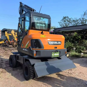 รถขุดขนาดเล็กมือสอง 6 ตัน ยี่ห้อ Doosan รุ่น dx60w รถขุดล้อยางขนาดเล็กมือสอง Doosan 55 60 พร้อม EPA/ce - Product Image 1